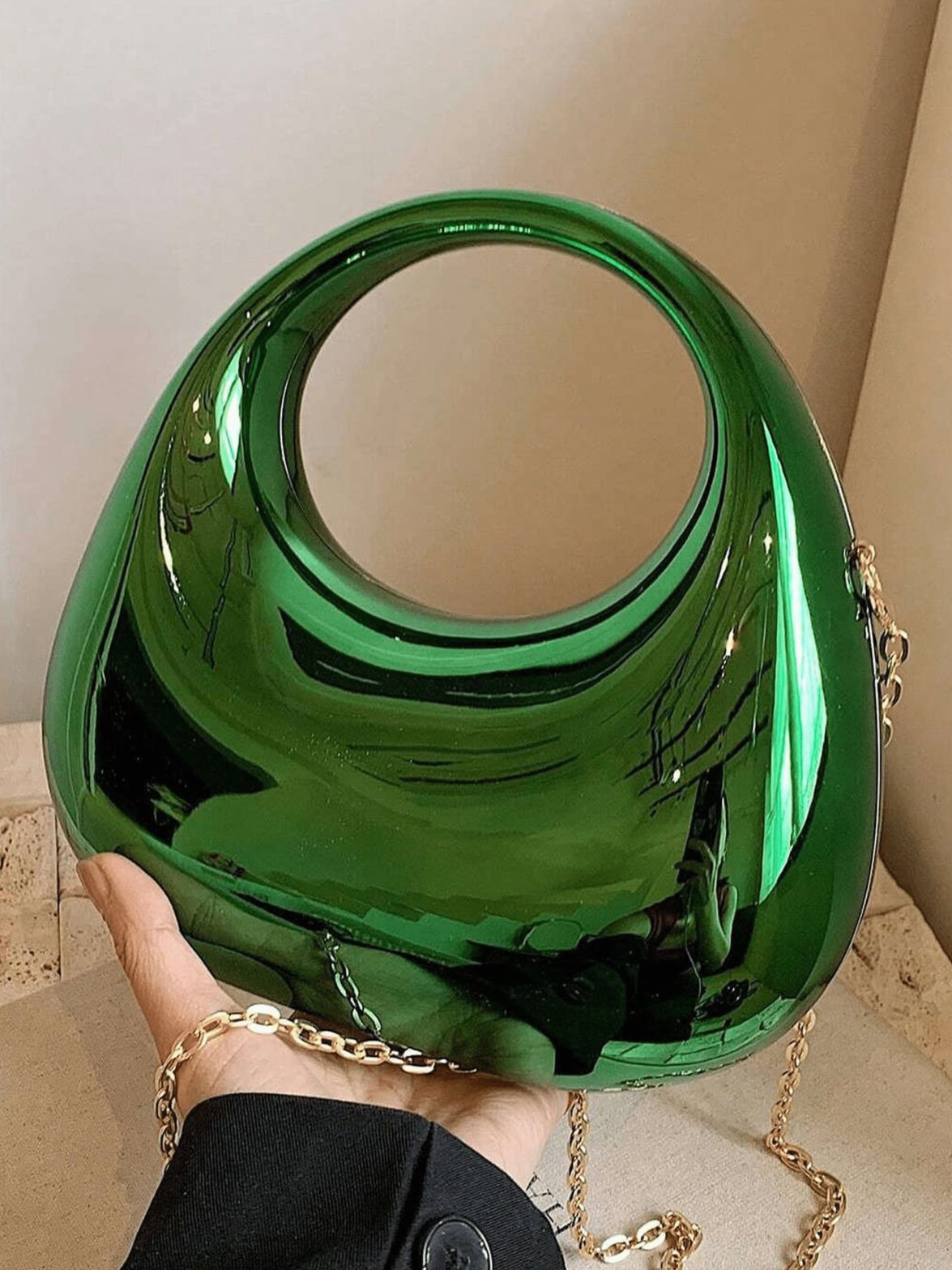 Sac tendance vue profil ambre