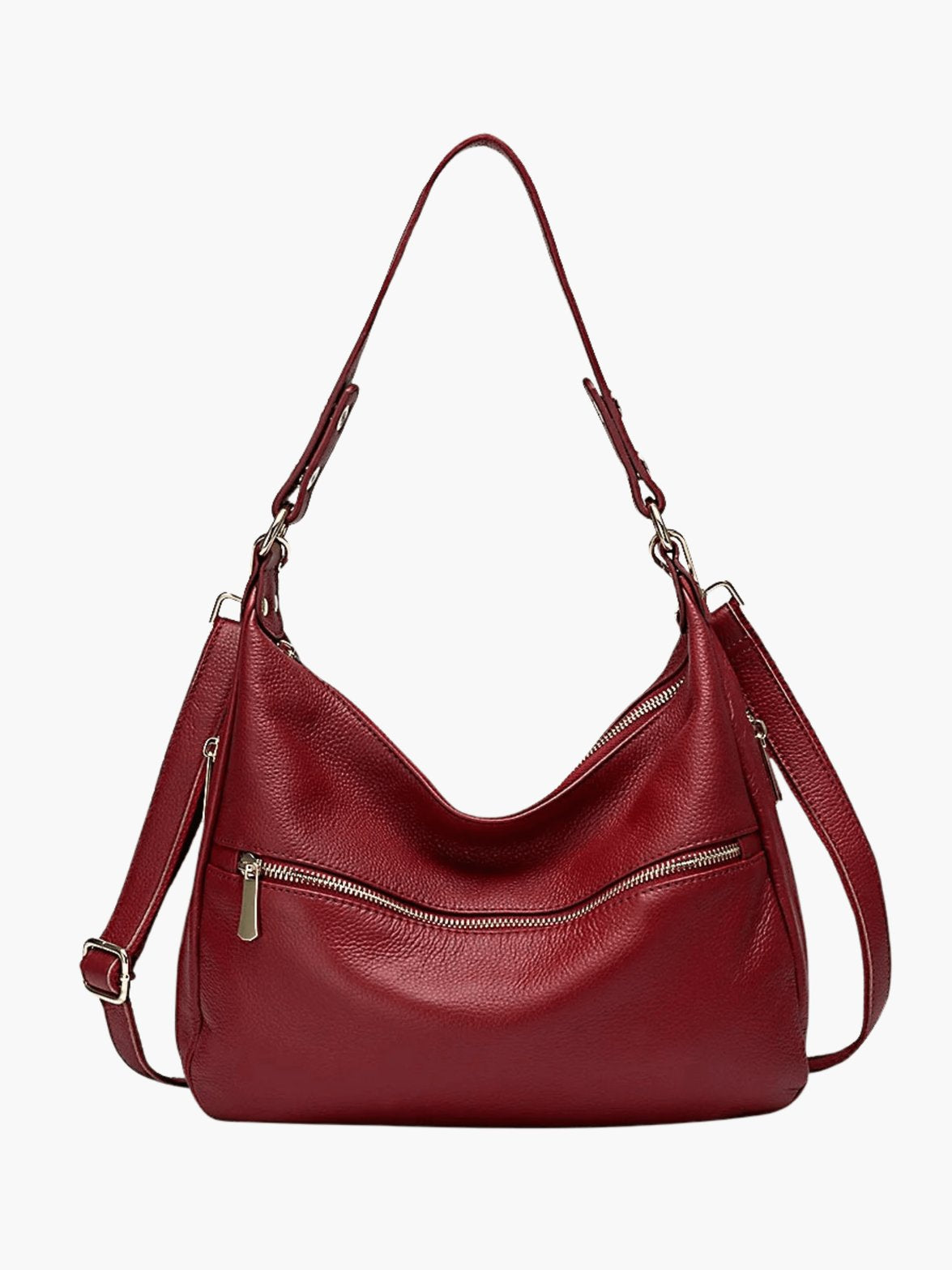 Sac croissant en cuir vue dos vent