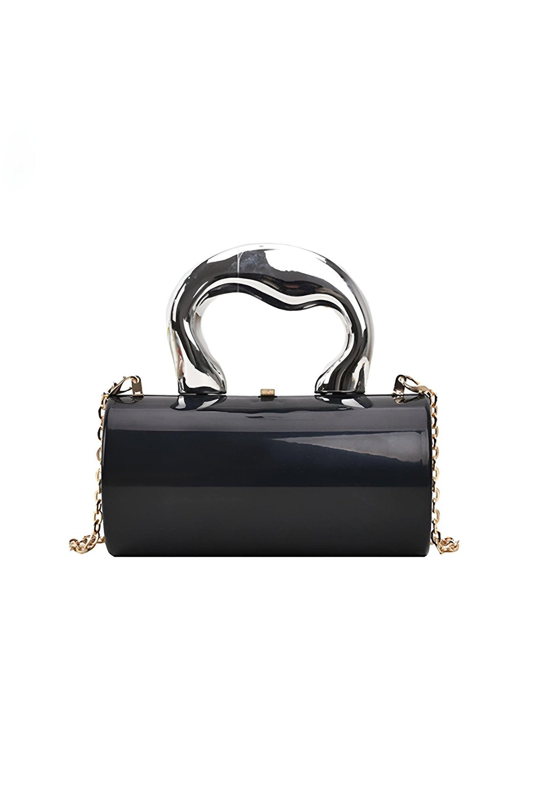 Sac à main or métallisé design unique diamant