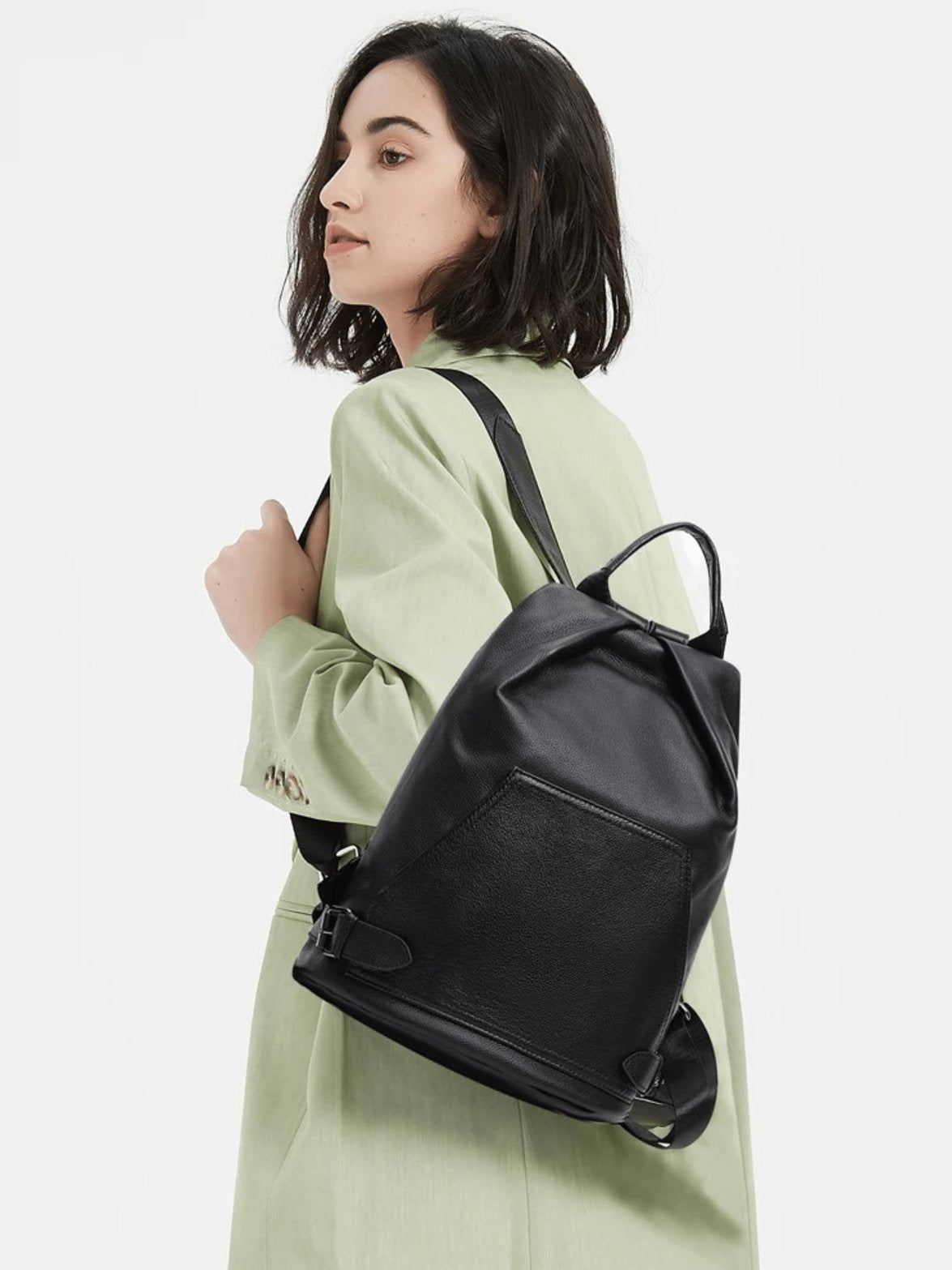 Sac à dos cuir détail poche zenith