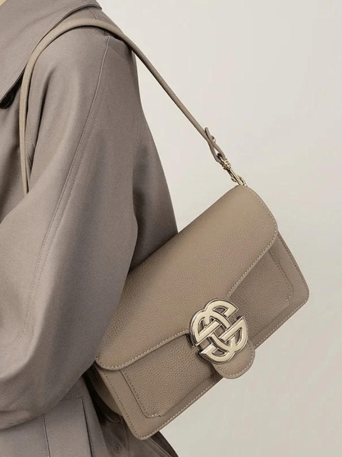Sac en cuir beige vue intérieure mélodie