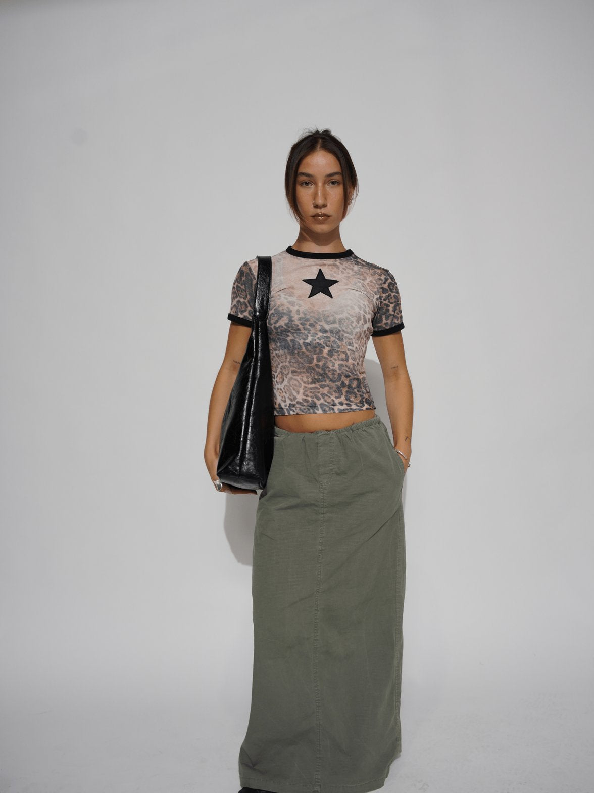 Sac bandoulière cuir détail couture paisible