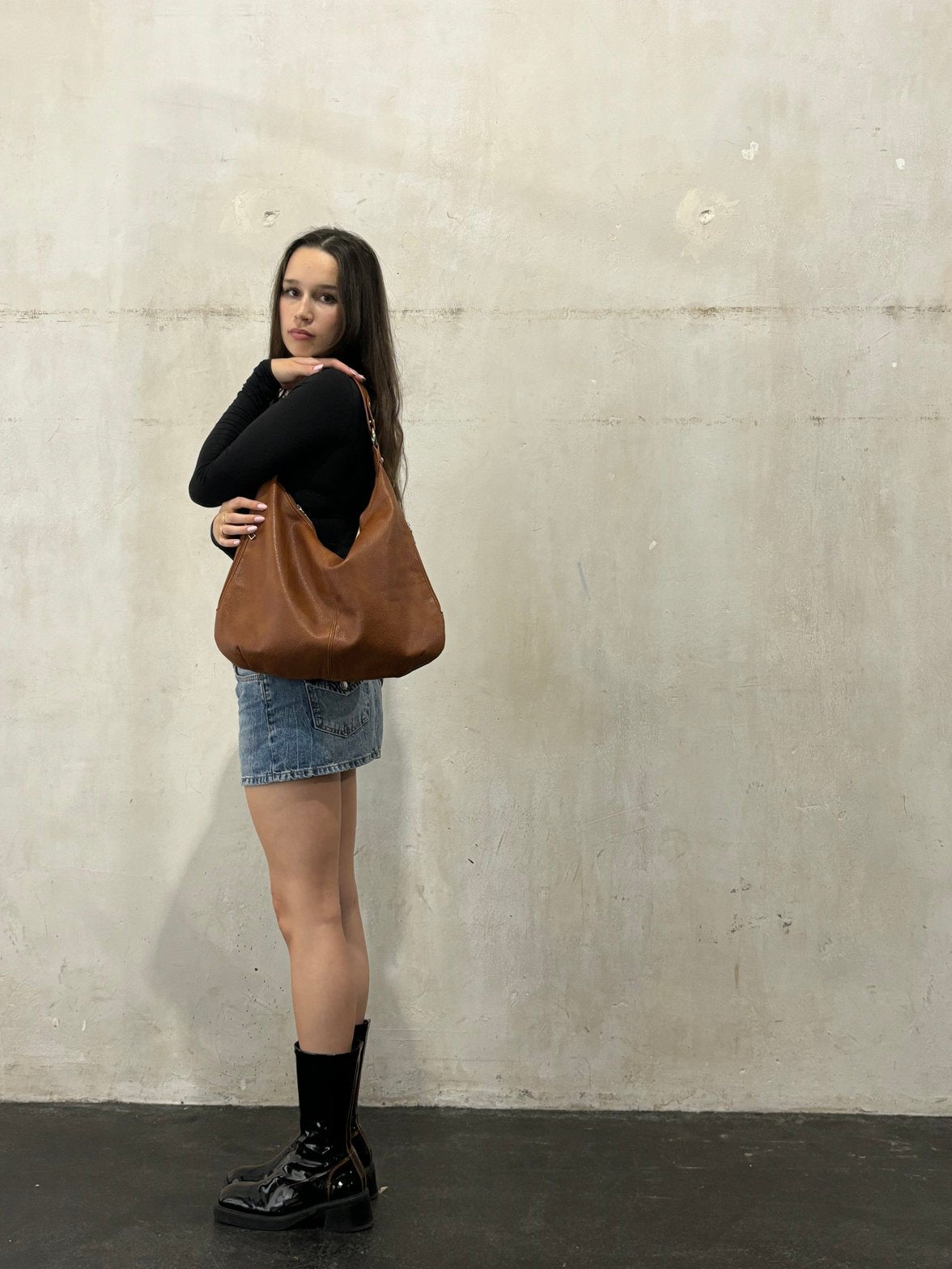 Sac Hobo Élégant en Cuir Végétal