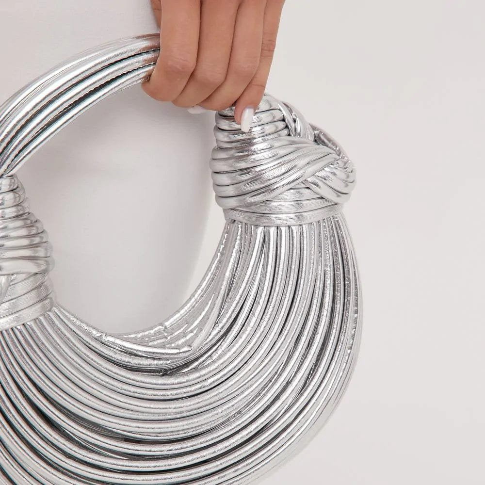 Sac blanc porté main jade