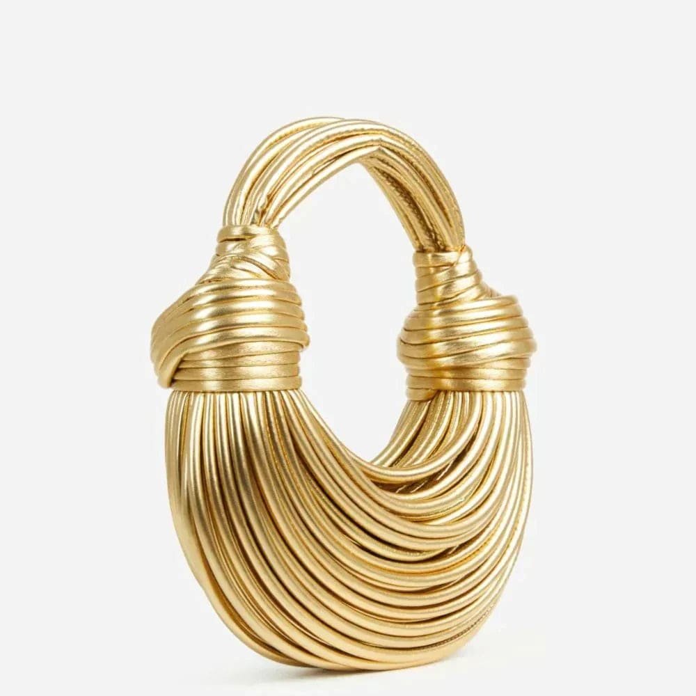 Sac à main blanc design moderne lune