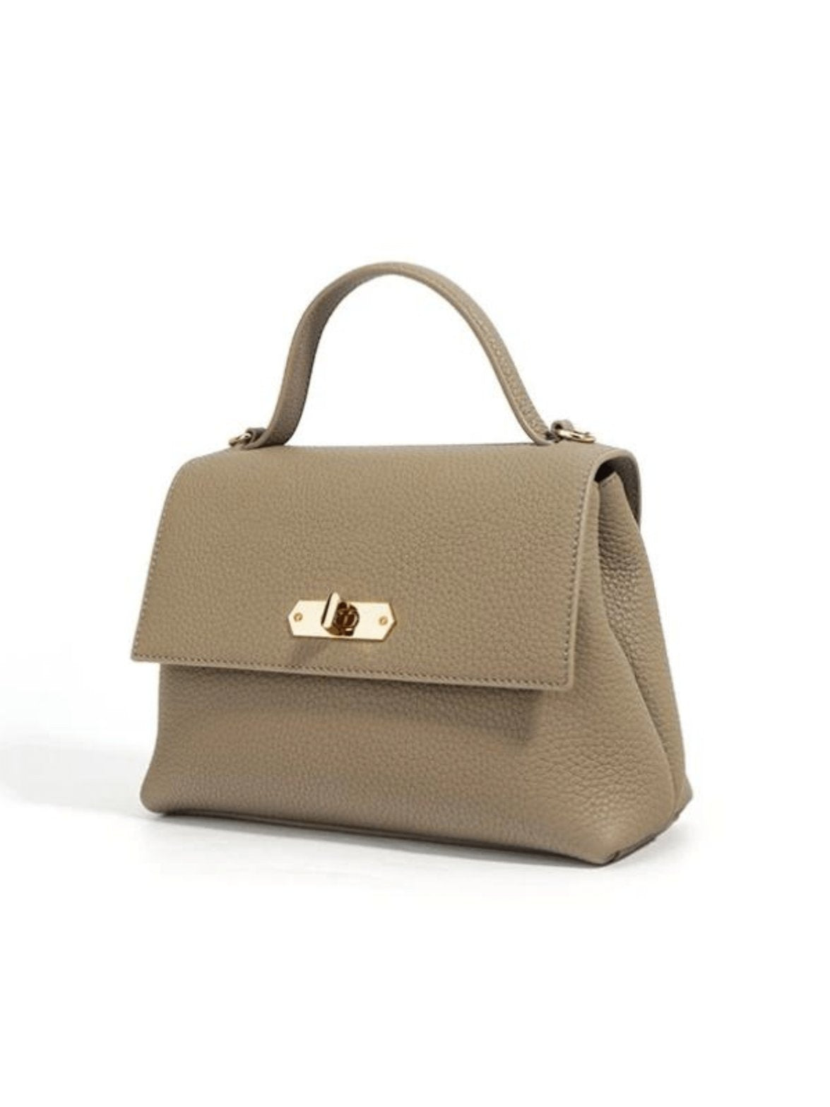 Sac à main en cuir détail de la fermeture harmonie