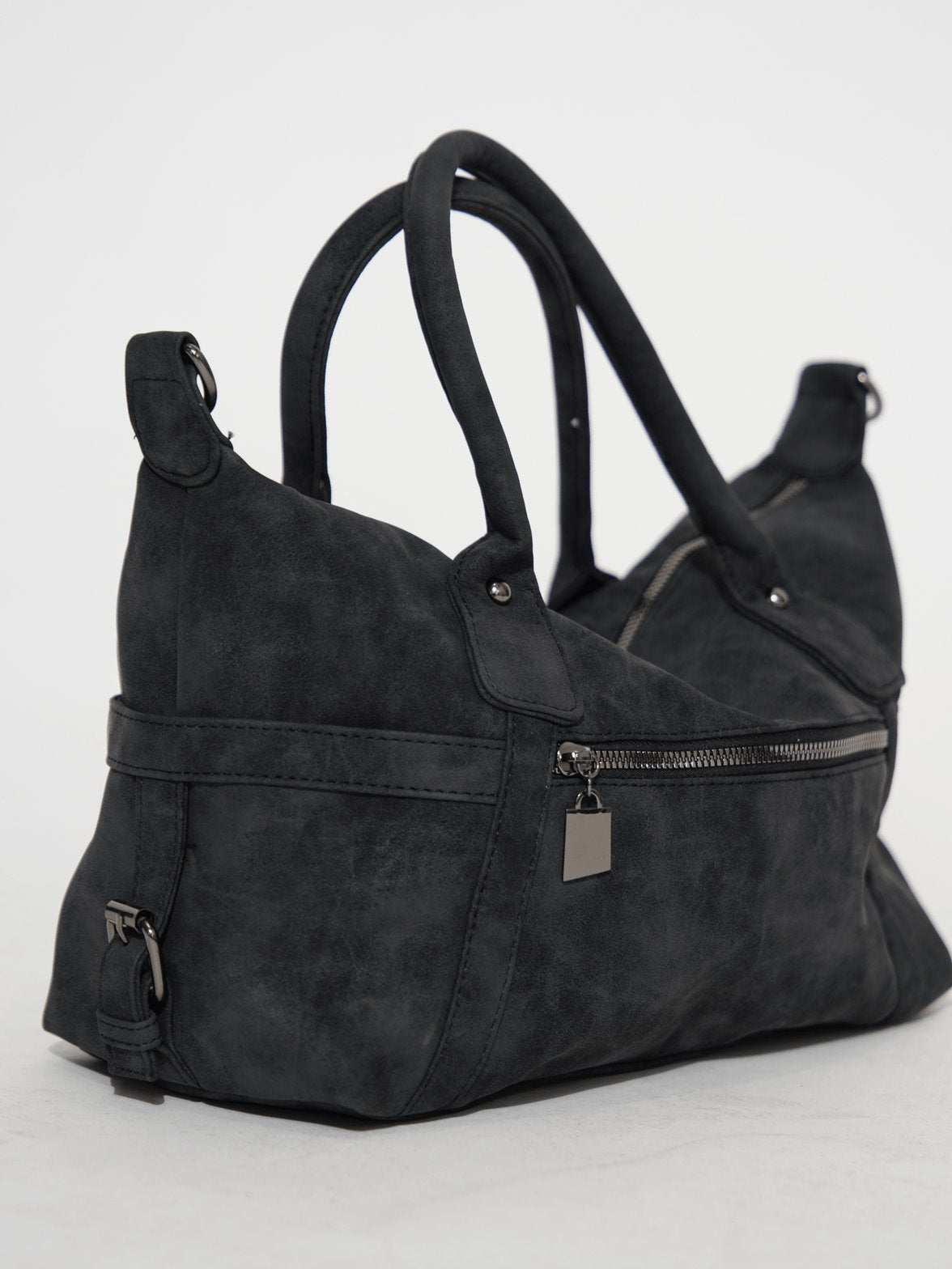 Sac bandoulière noir élégant velours