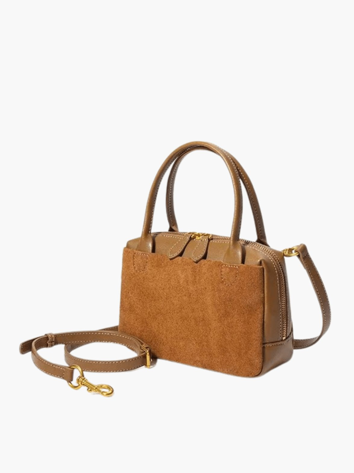 Sac en cuir camel élégant soleil