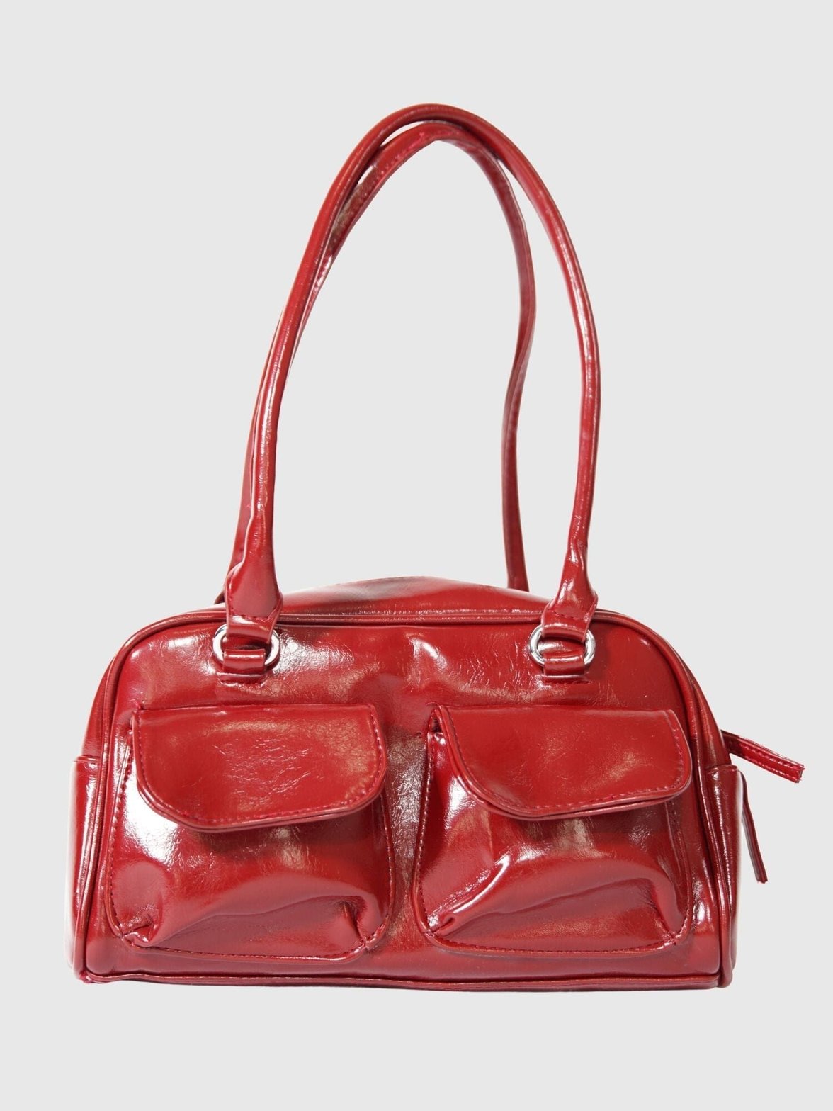 Détail de la bandoulière noire opale