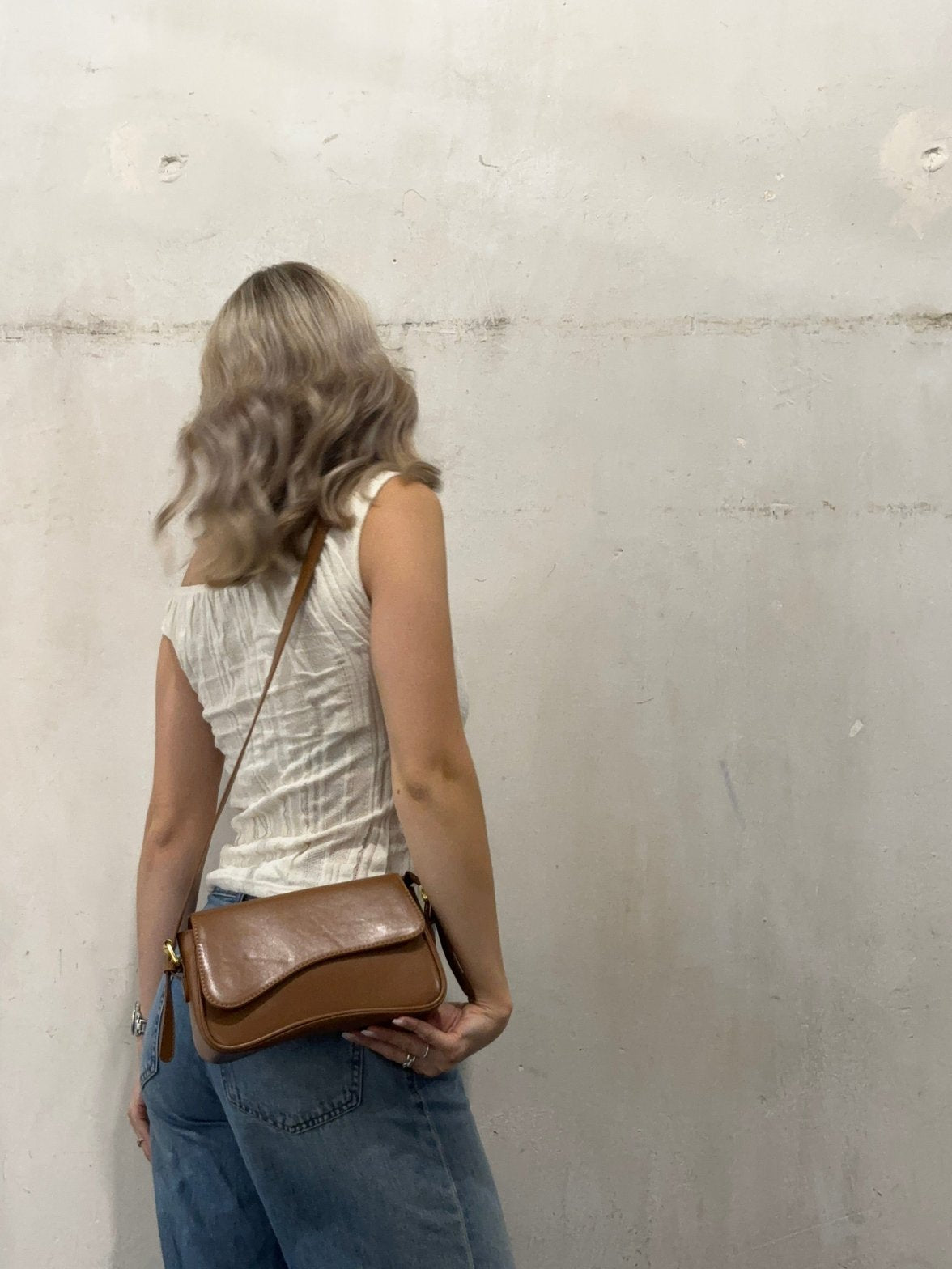 Sac porté épaule rouge arc-en-ciel