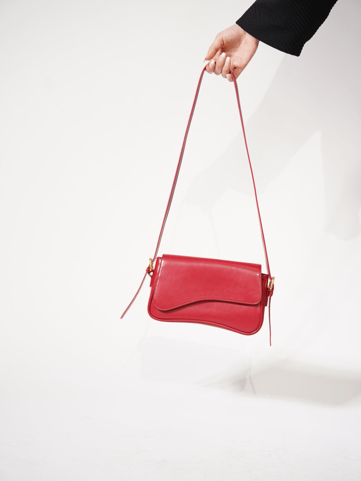 Sac bandoulière compact rouge soleil