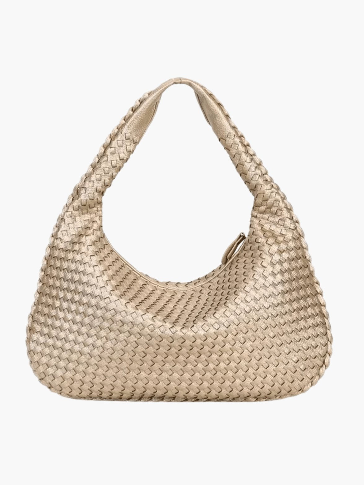 Sac tressé détail fermoir ambre