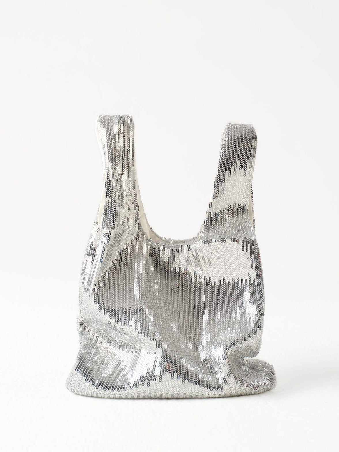 Sac pailleté argent élégant fantaisie