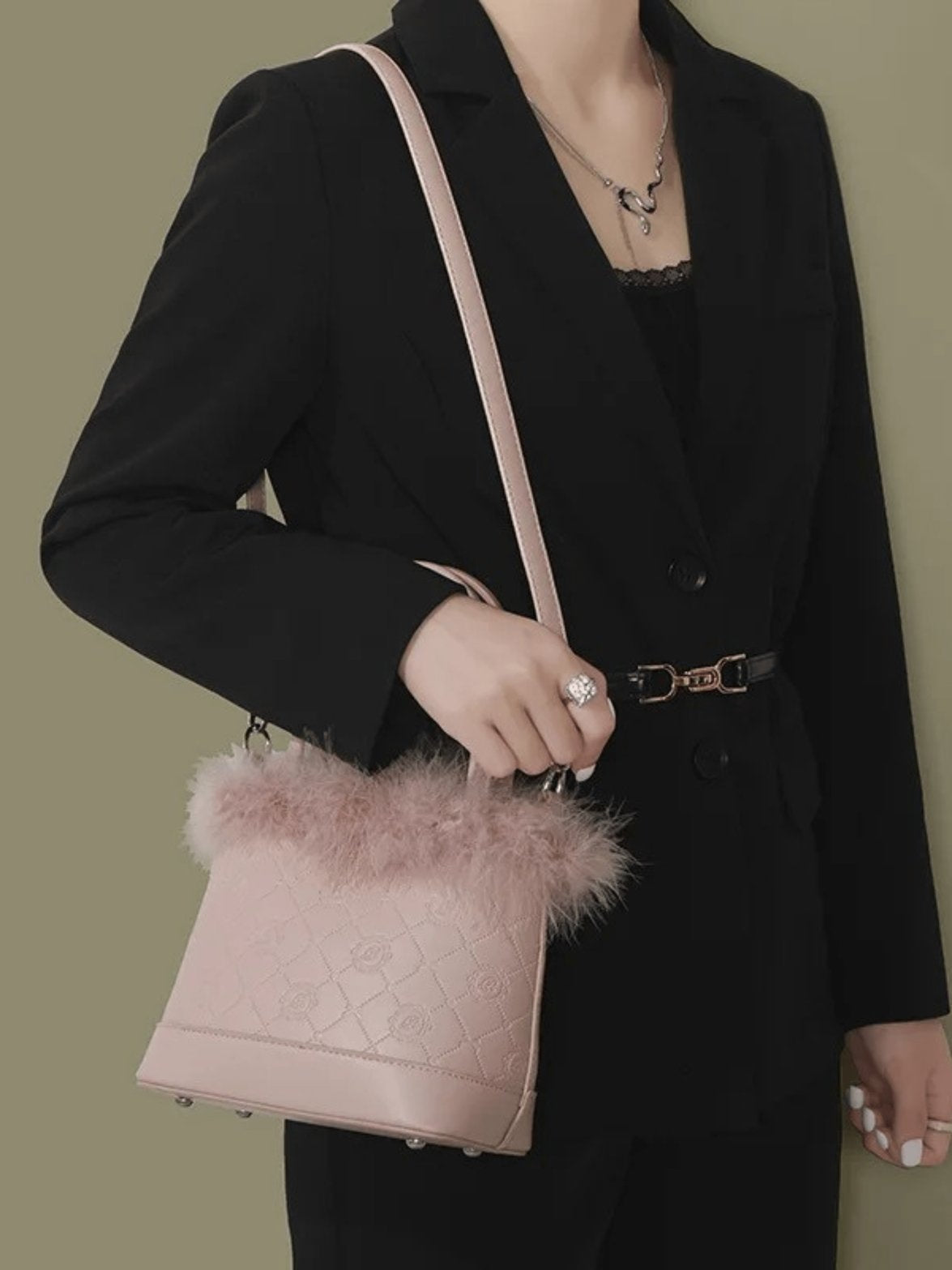 Vue du dessus du sac fleur