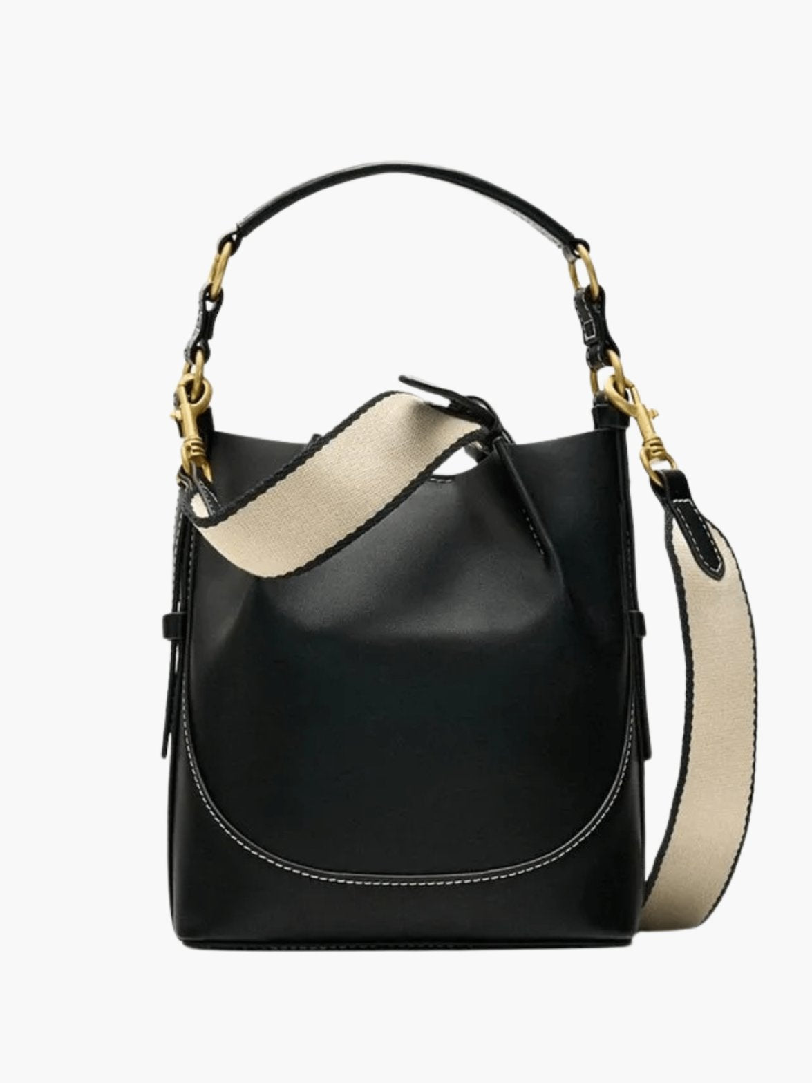 Vue portée du sac en cuir vent