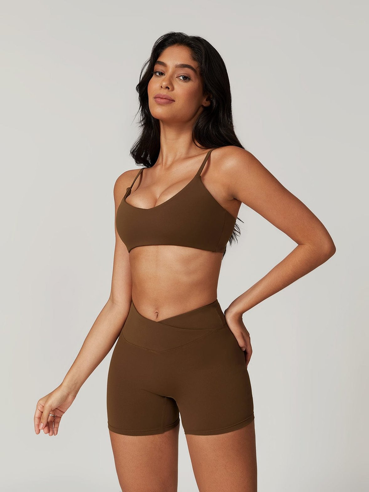 Short sport compression marron vitalité