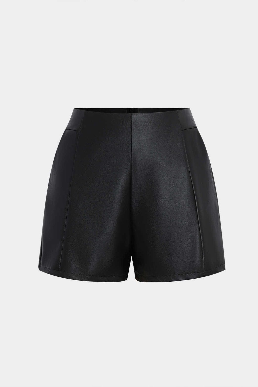 Short simili cuir noir vue face papillon