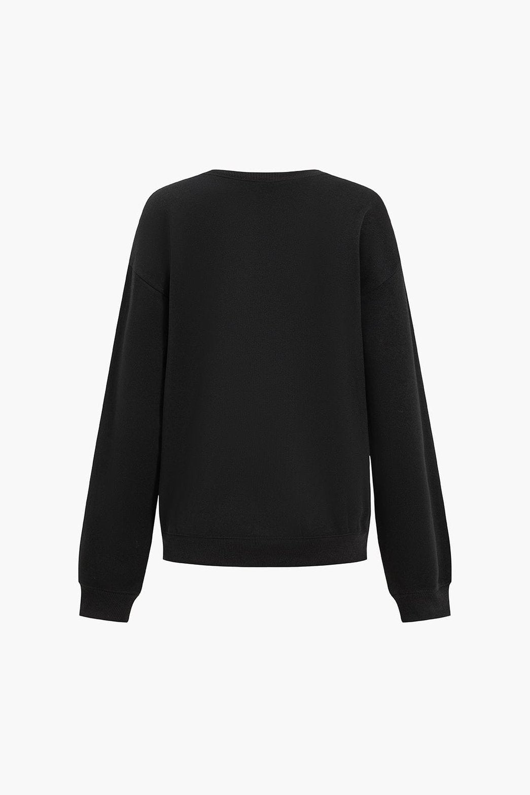 Sweatshirt noir imprimé London vue côté soleil