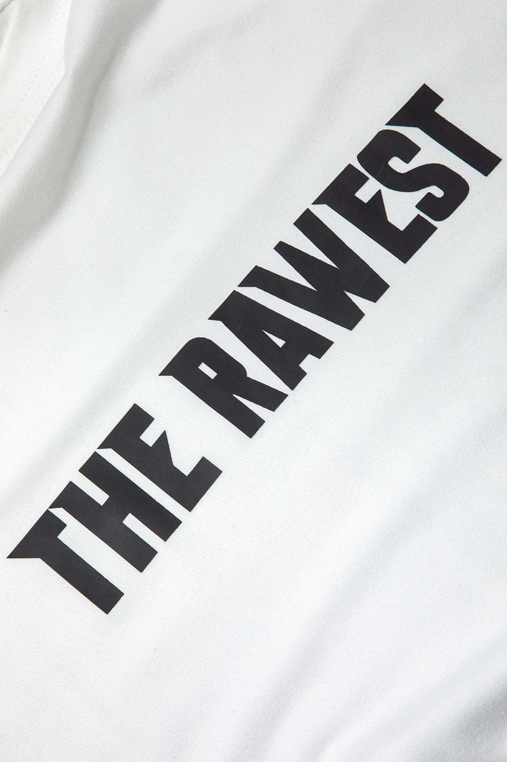 T-shirt blanc message imprimé détail texte lune