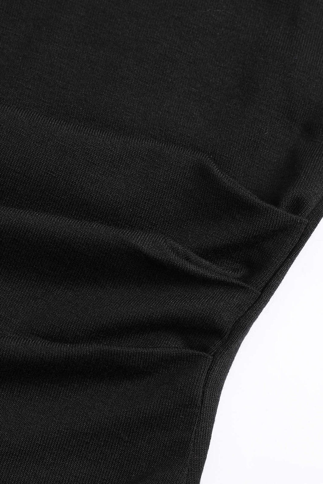 Top asymétrique métallique détail découpe perle