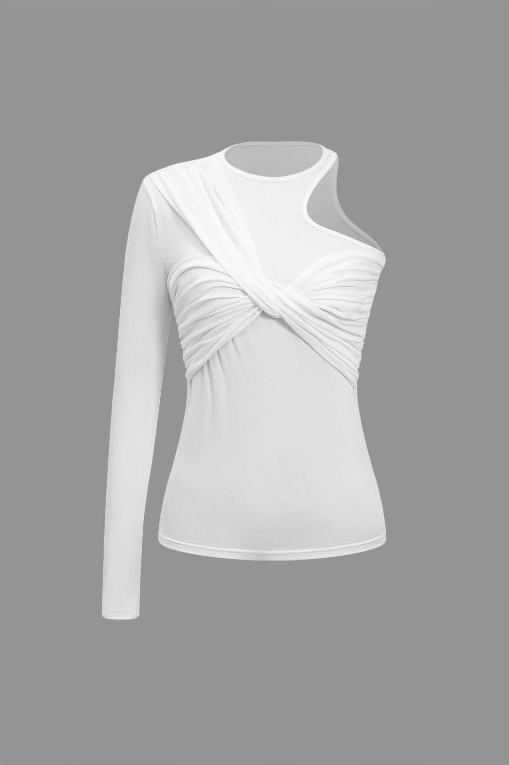 Top une épaule blanc moderne harmonie