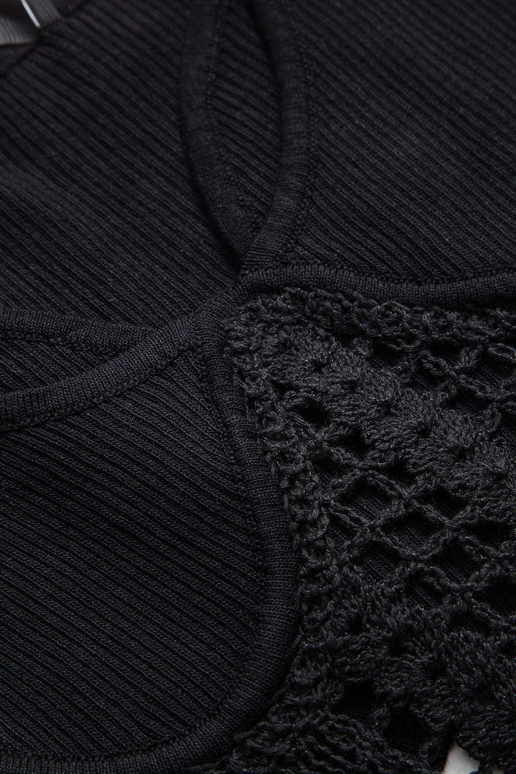 Top bustier noir design moderne stylé