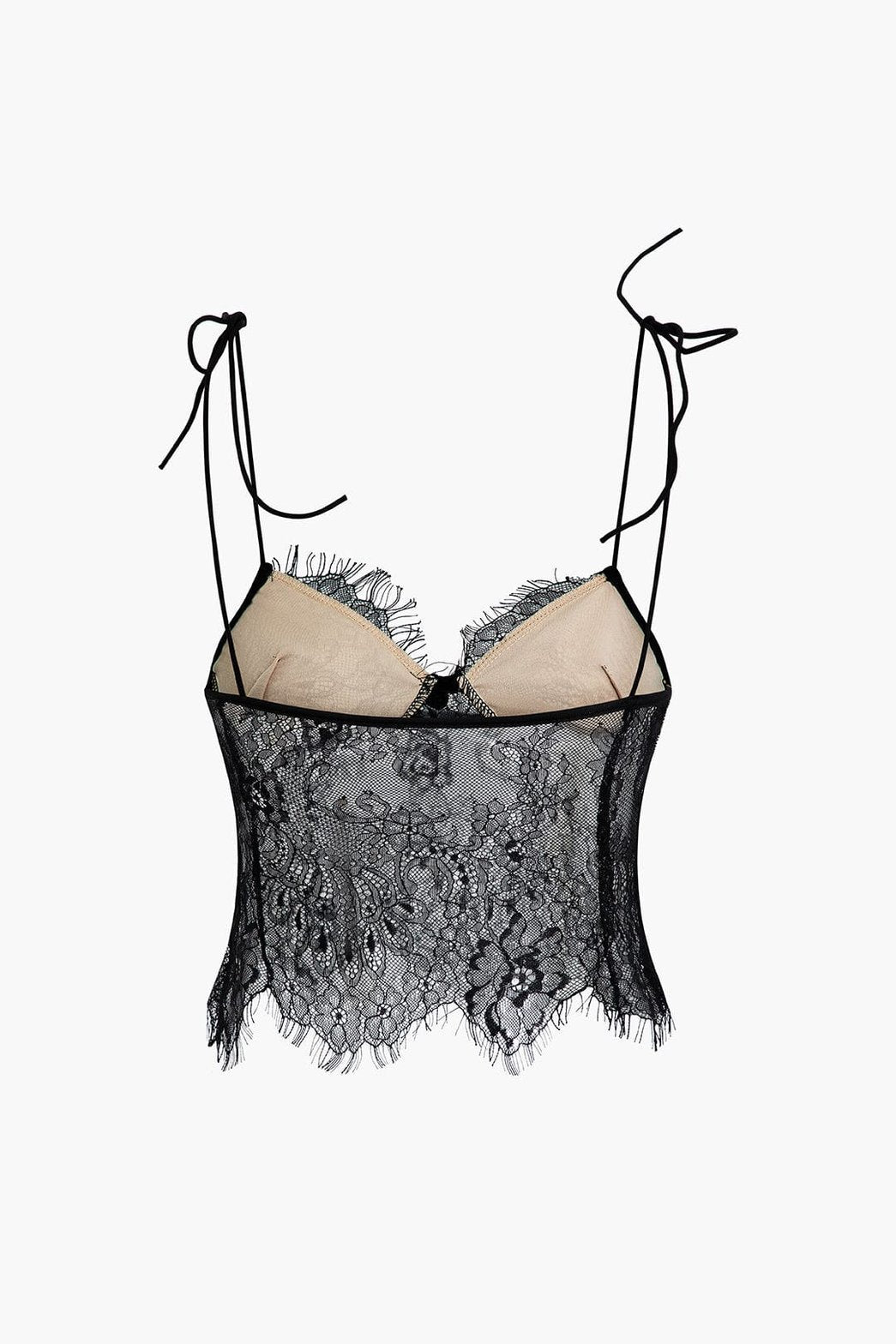 Top dentelle ajusté velours