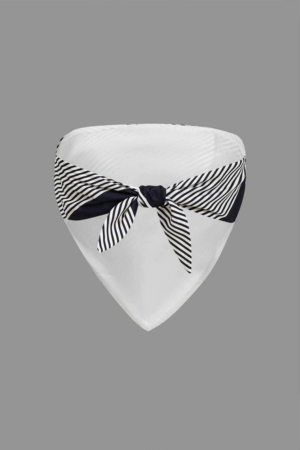 Top bustier motif patchwork vue de dos - élégance