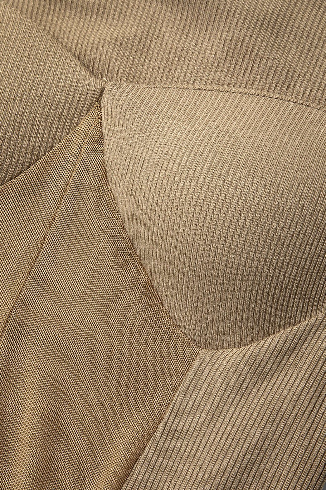 Top bustier transparent détail tissu élégance