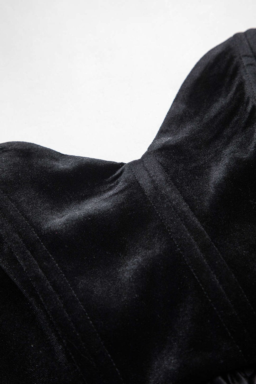 Top bustier velours vue côté lune