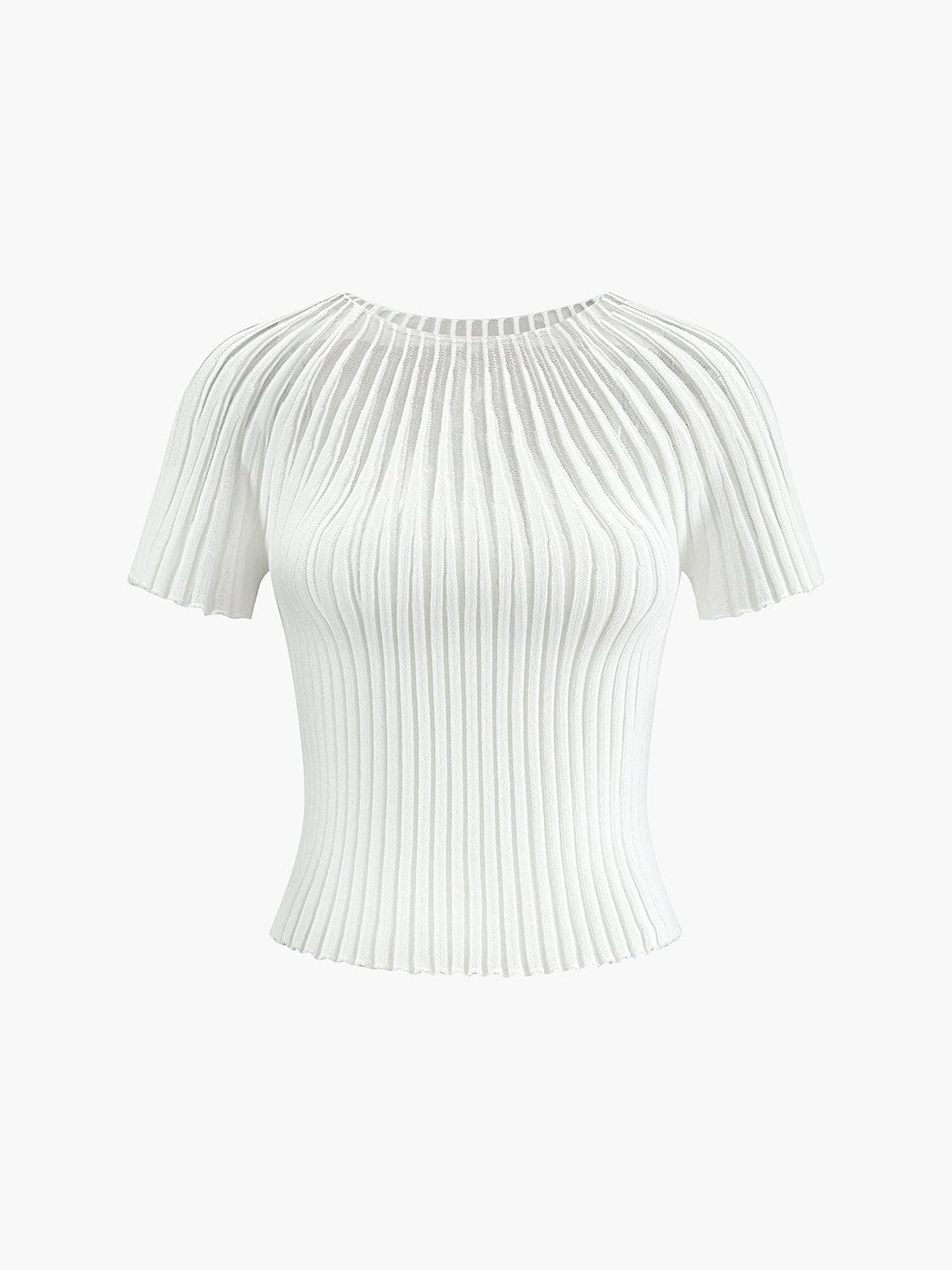 Top tricot ajusté charme