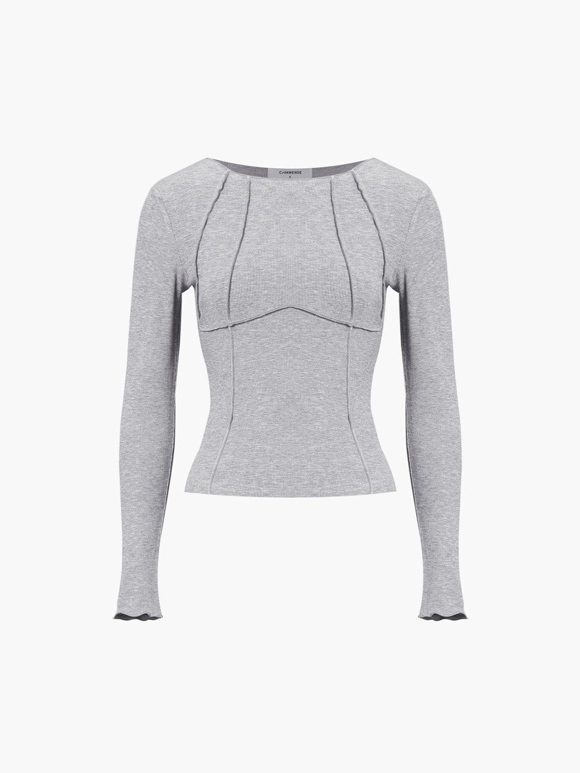 Top côtelé blanc décontracté