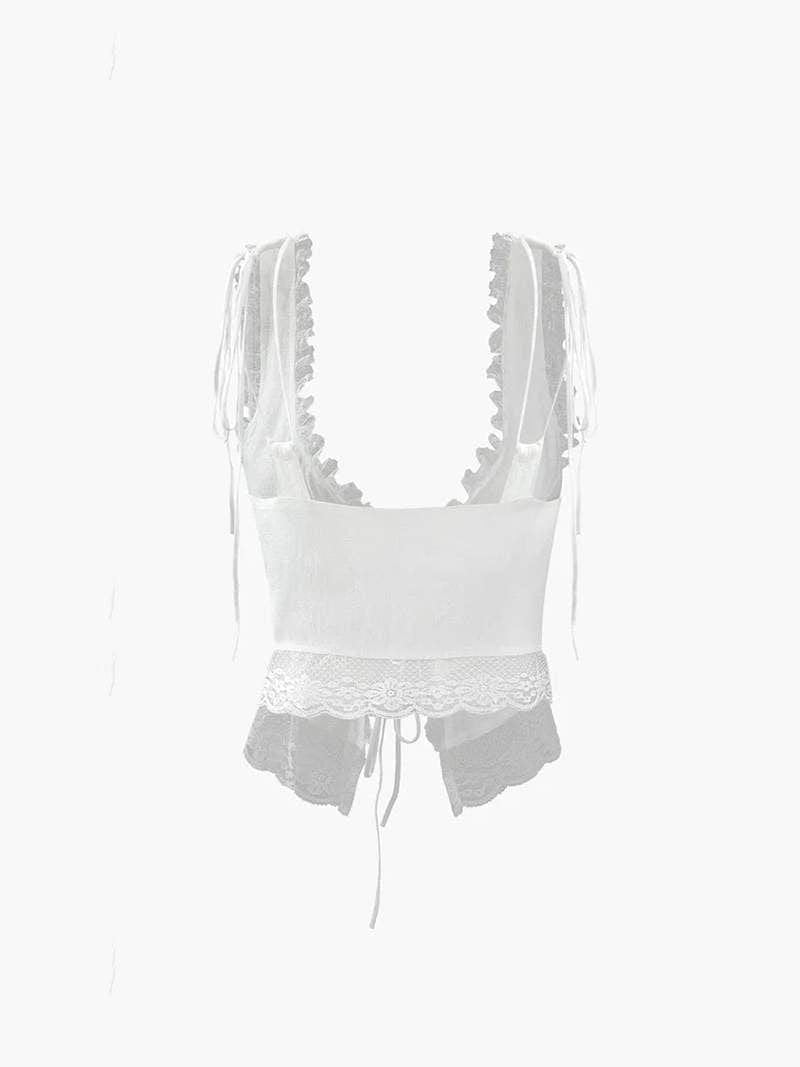 Top dentelle ajustable délicatesse