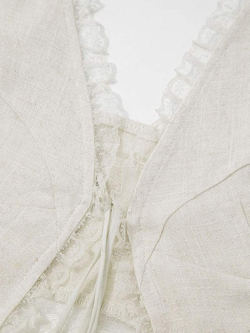 Top cache-cœur blanc style