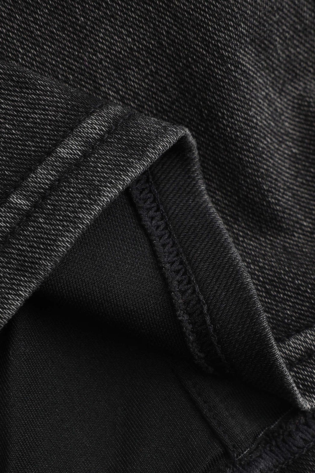 Top cami denim noir vue de côté nuage