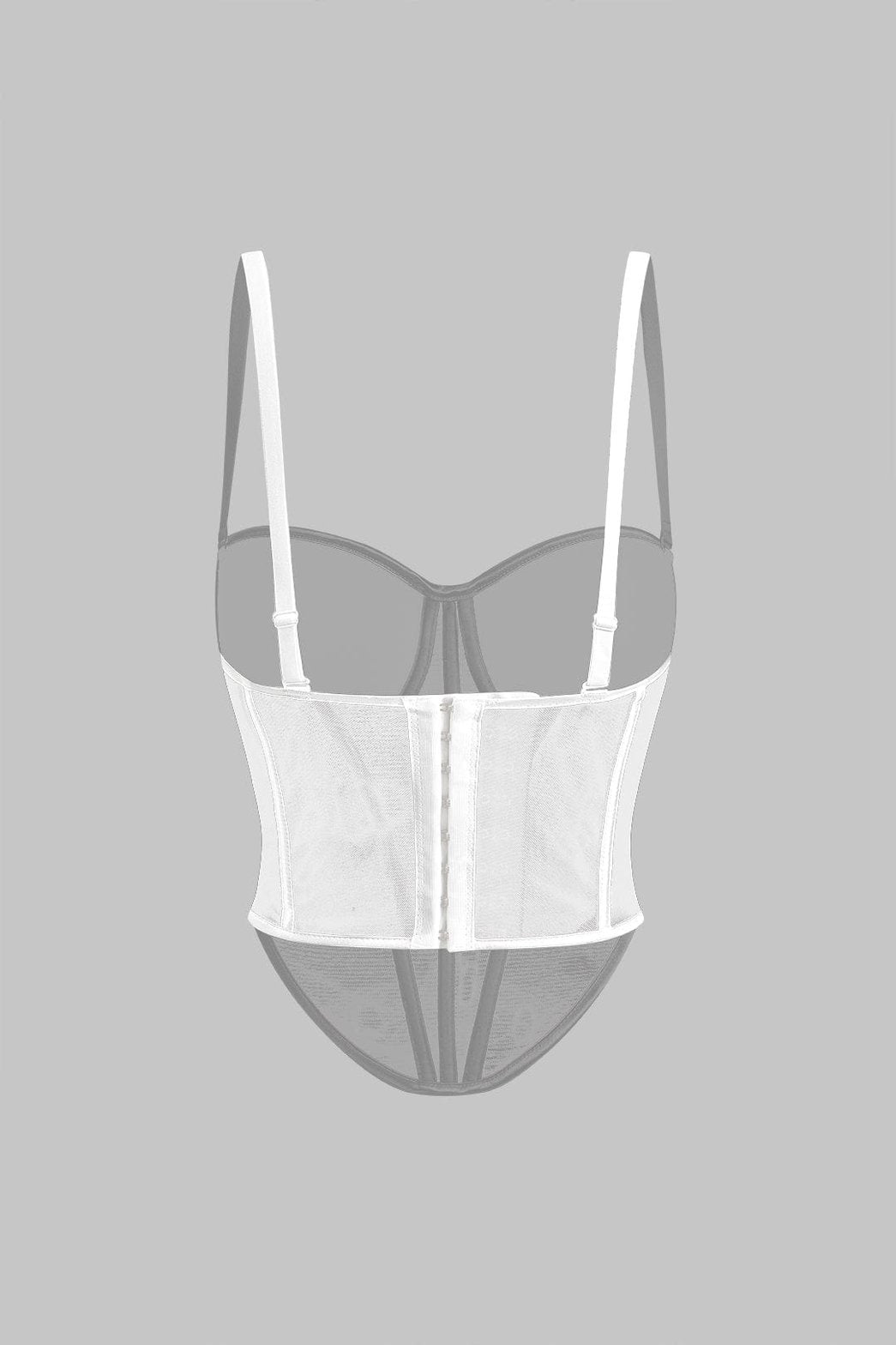 Top Corset en Maille Transparente