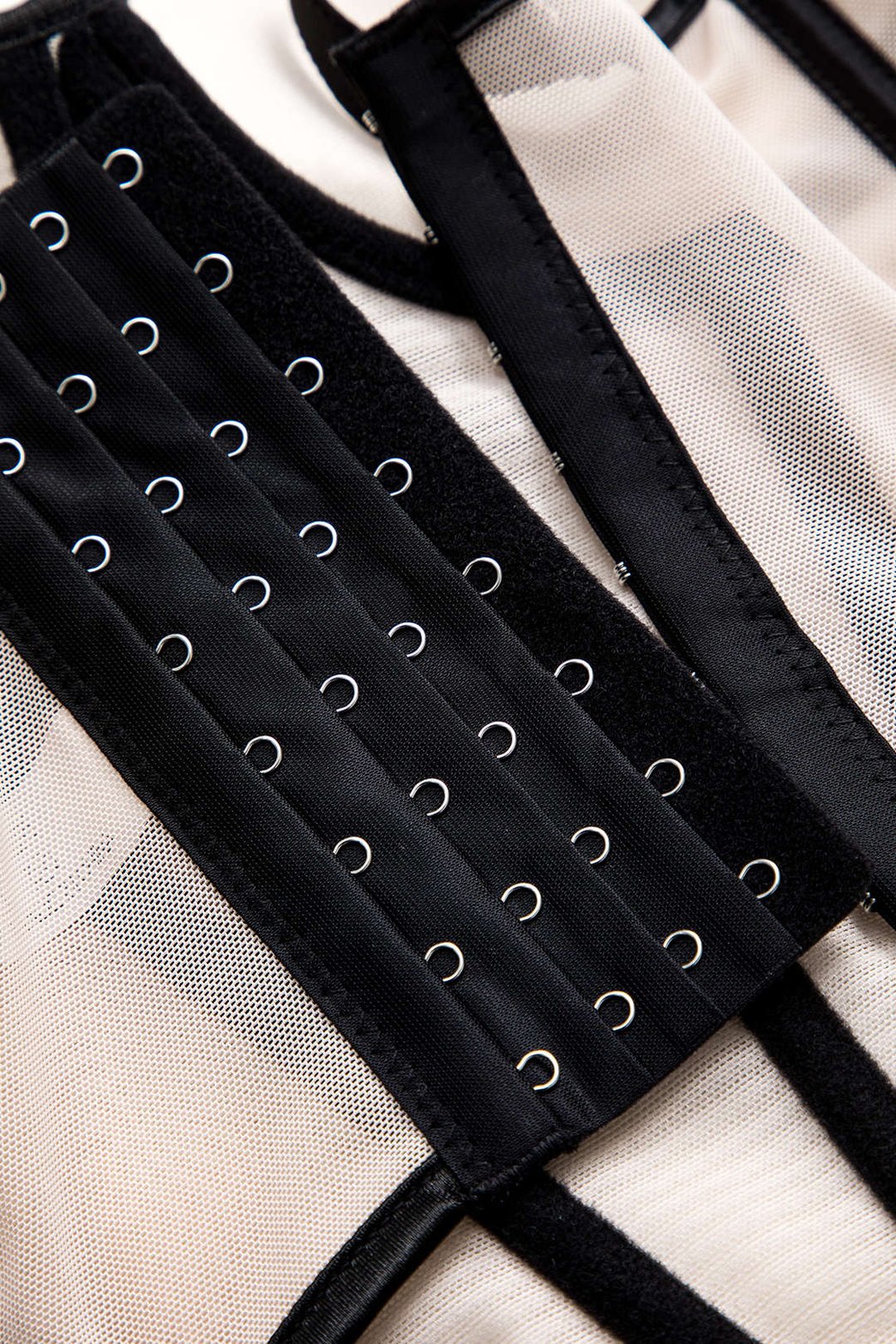 Top Corset en Maille Transparente