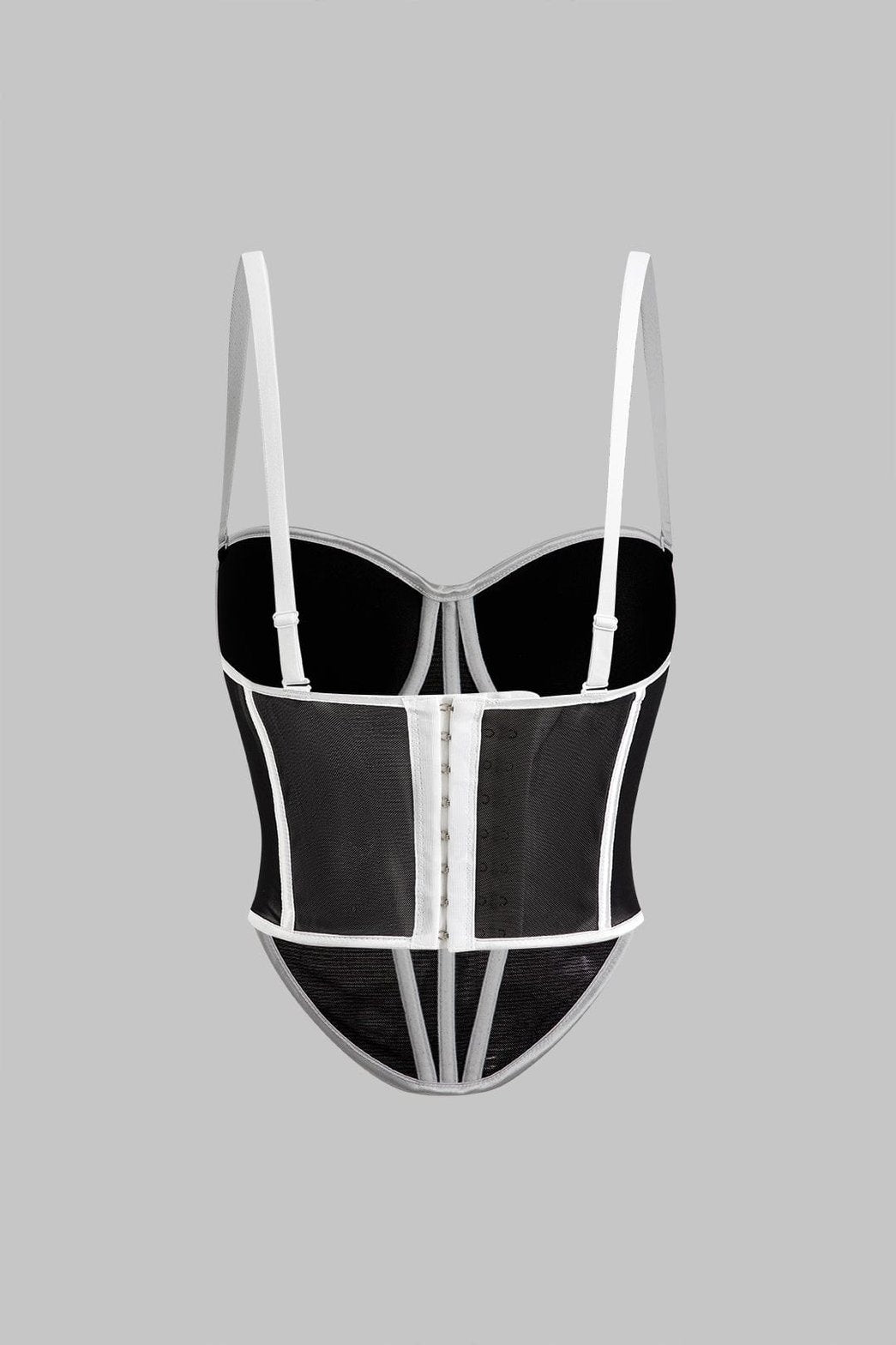 Top Corset en Maille Transparente