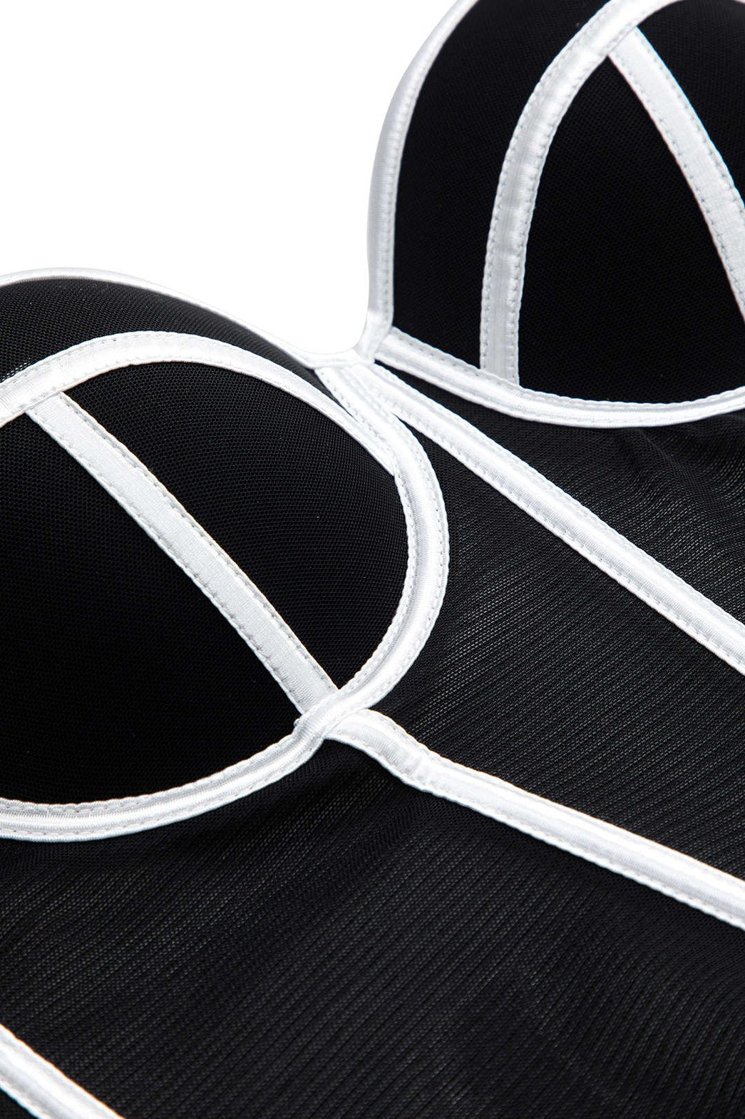 Top Corset en Maille Transparente