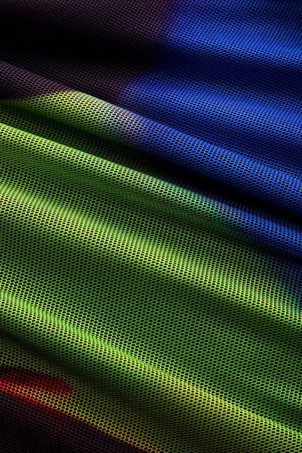 Top corset mesh imprimé multicolore vue portée nuage