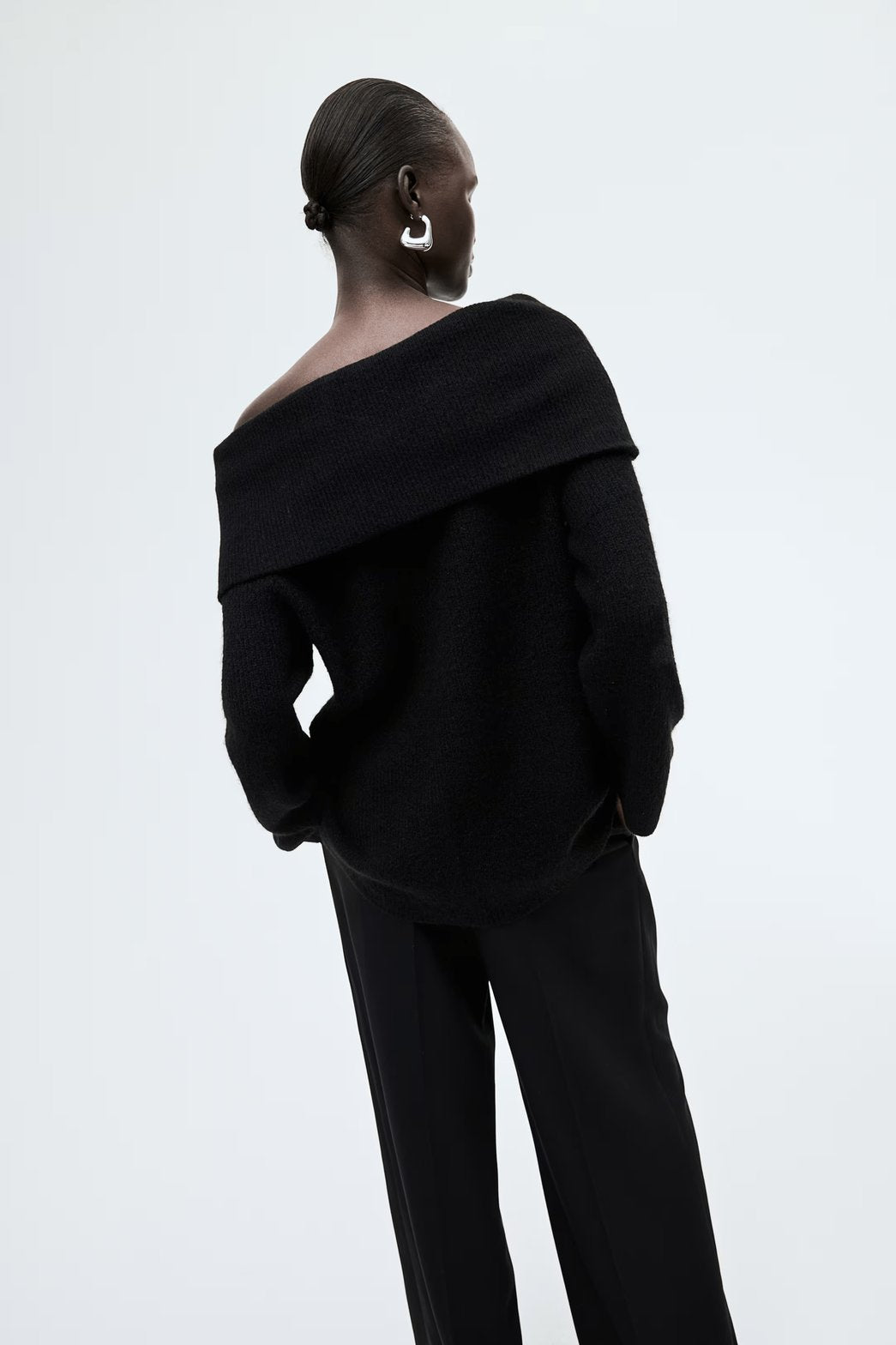 Top en Maille Épaules Dénudées Luxe