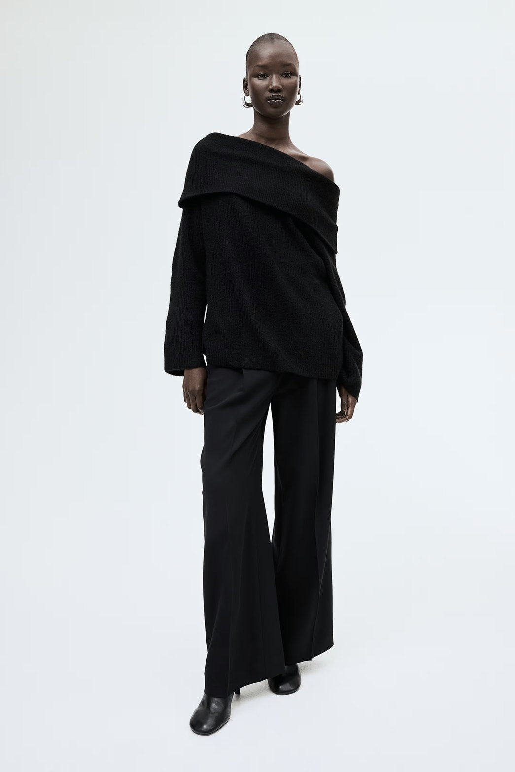 Top en Maille Épaules Dénudées Luxe