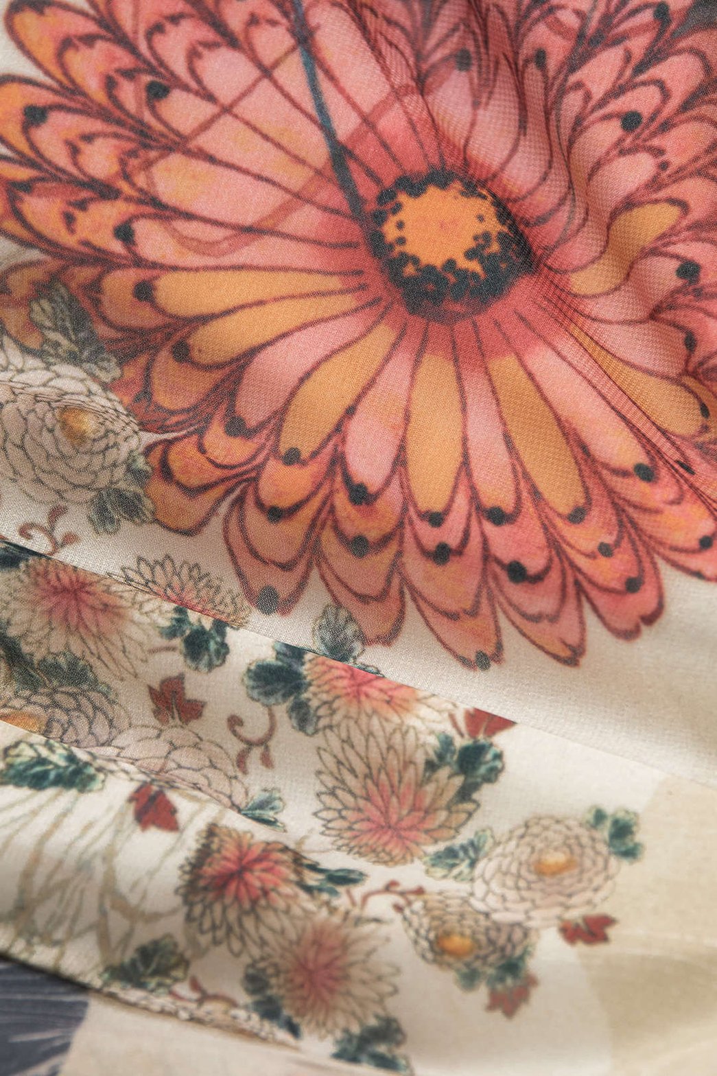 Détail imprimé floral du top - Nature