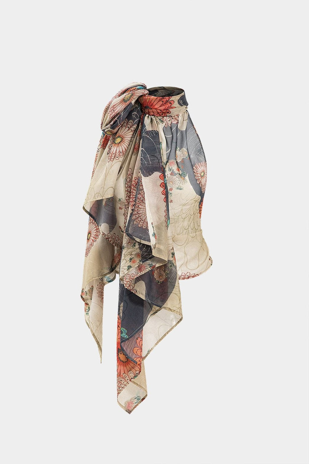 Top fleuri vintage dos nu - Soleil