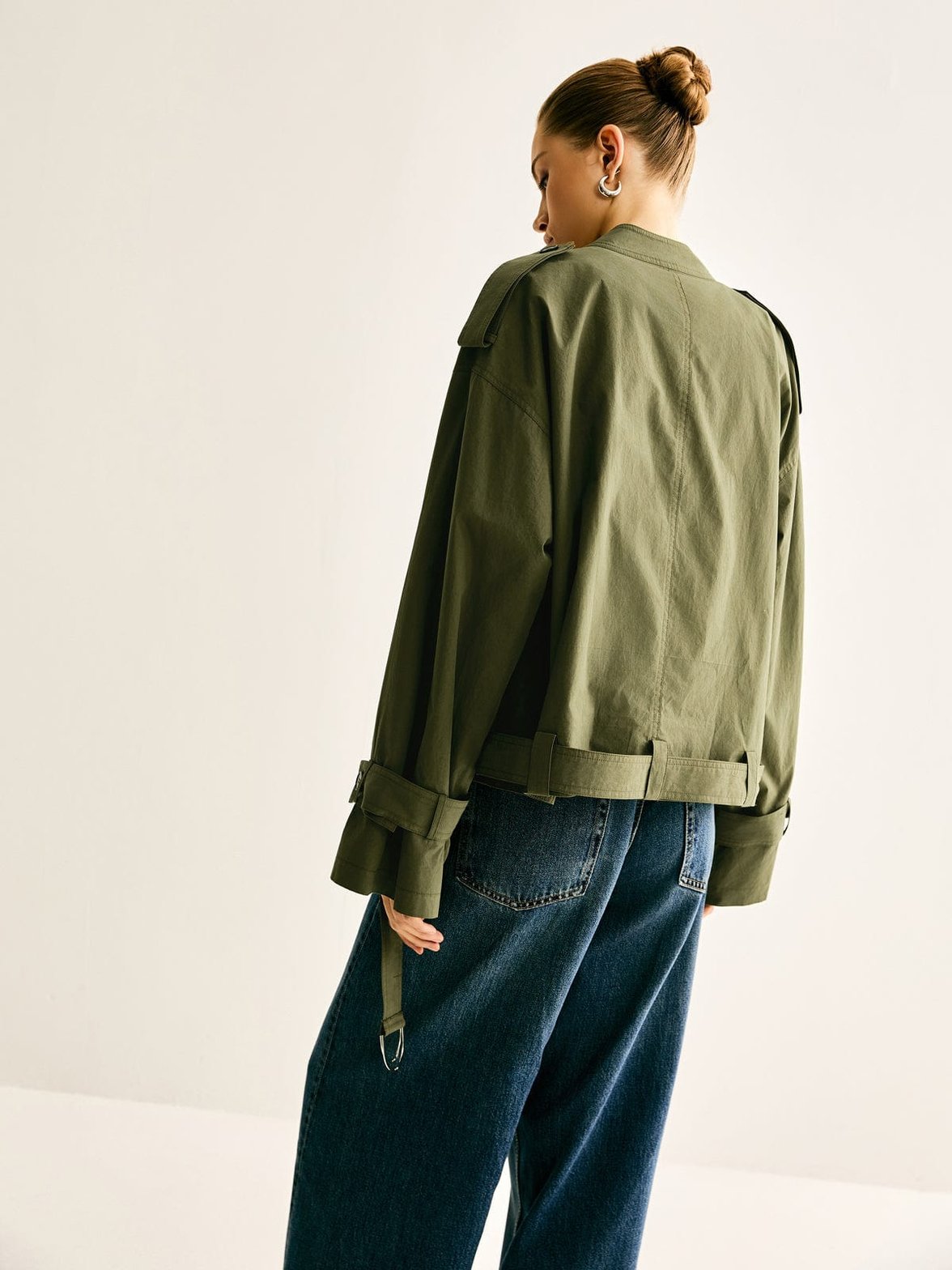 Trench porté style casual rêve