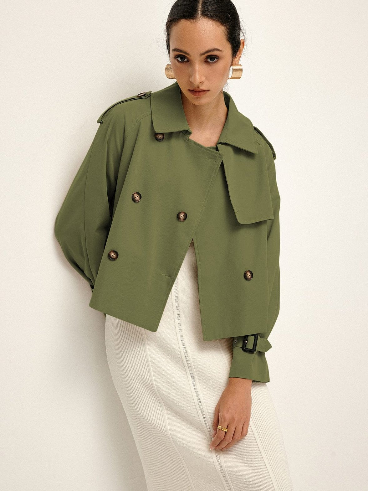 Trench-coat style urbain aube