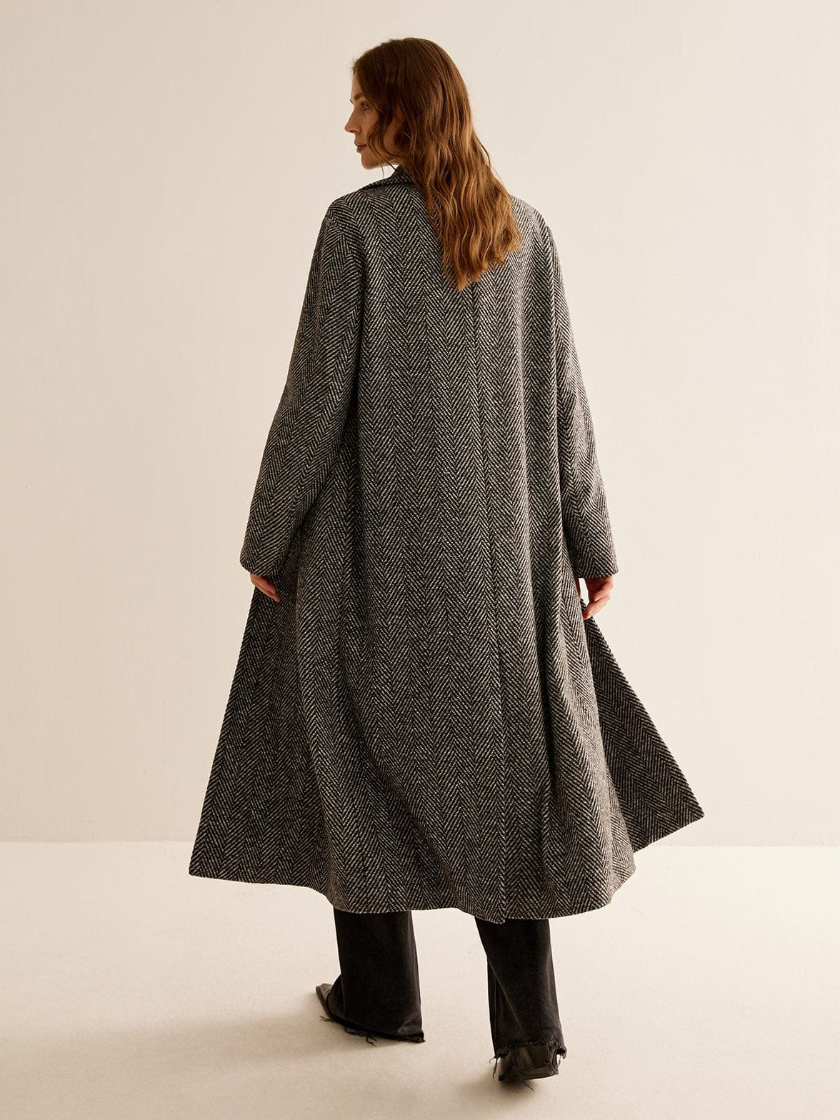 Trench-coat long détail tissu douceur