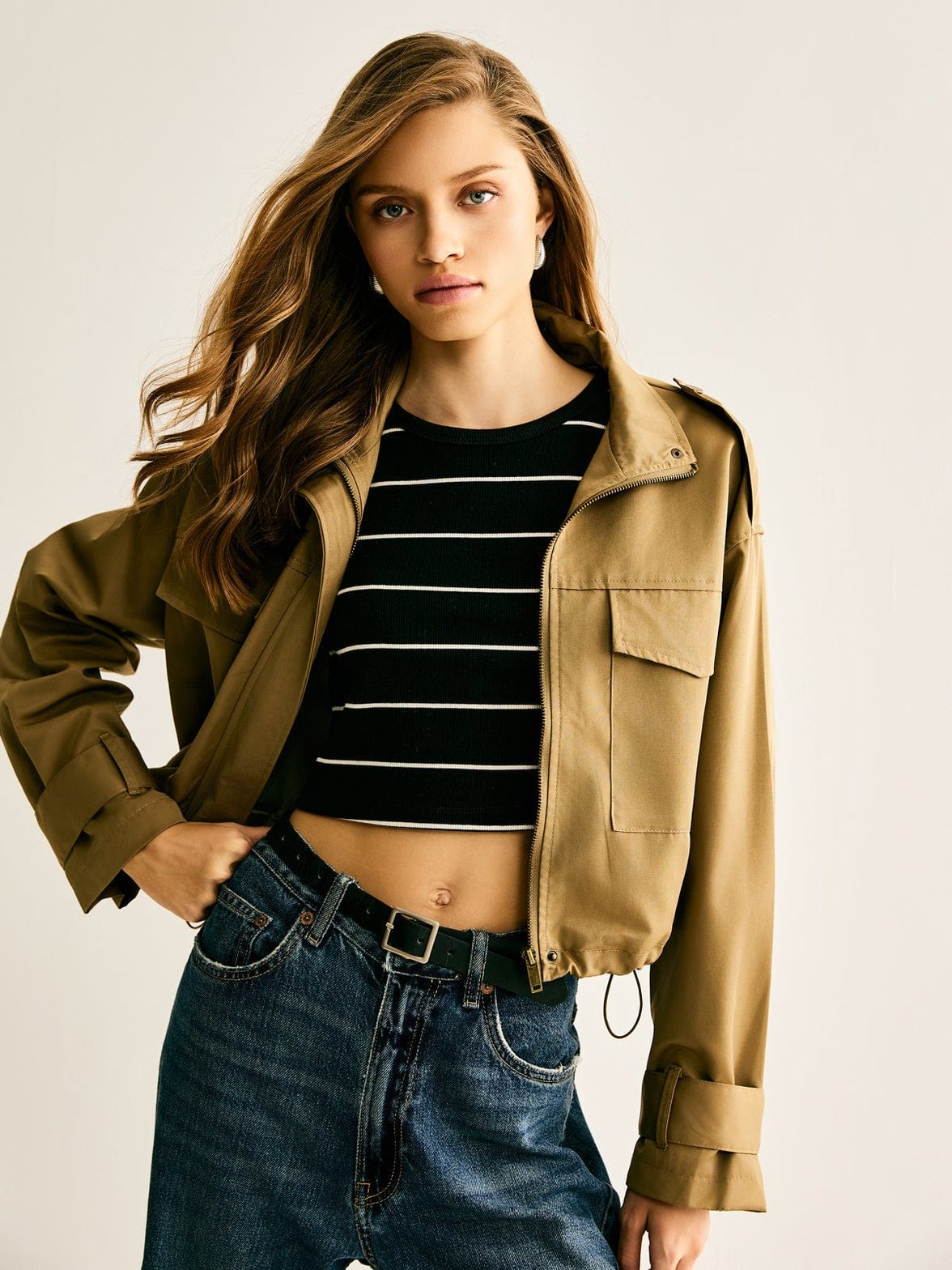 Veste courte casual douceur