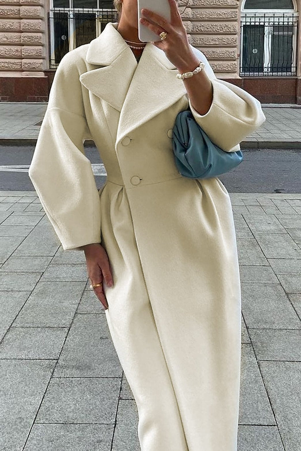Trench femme blanc élégant nuage