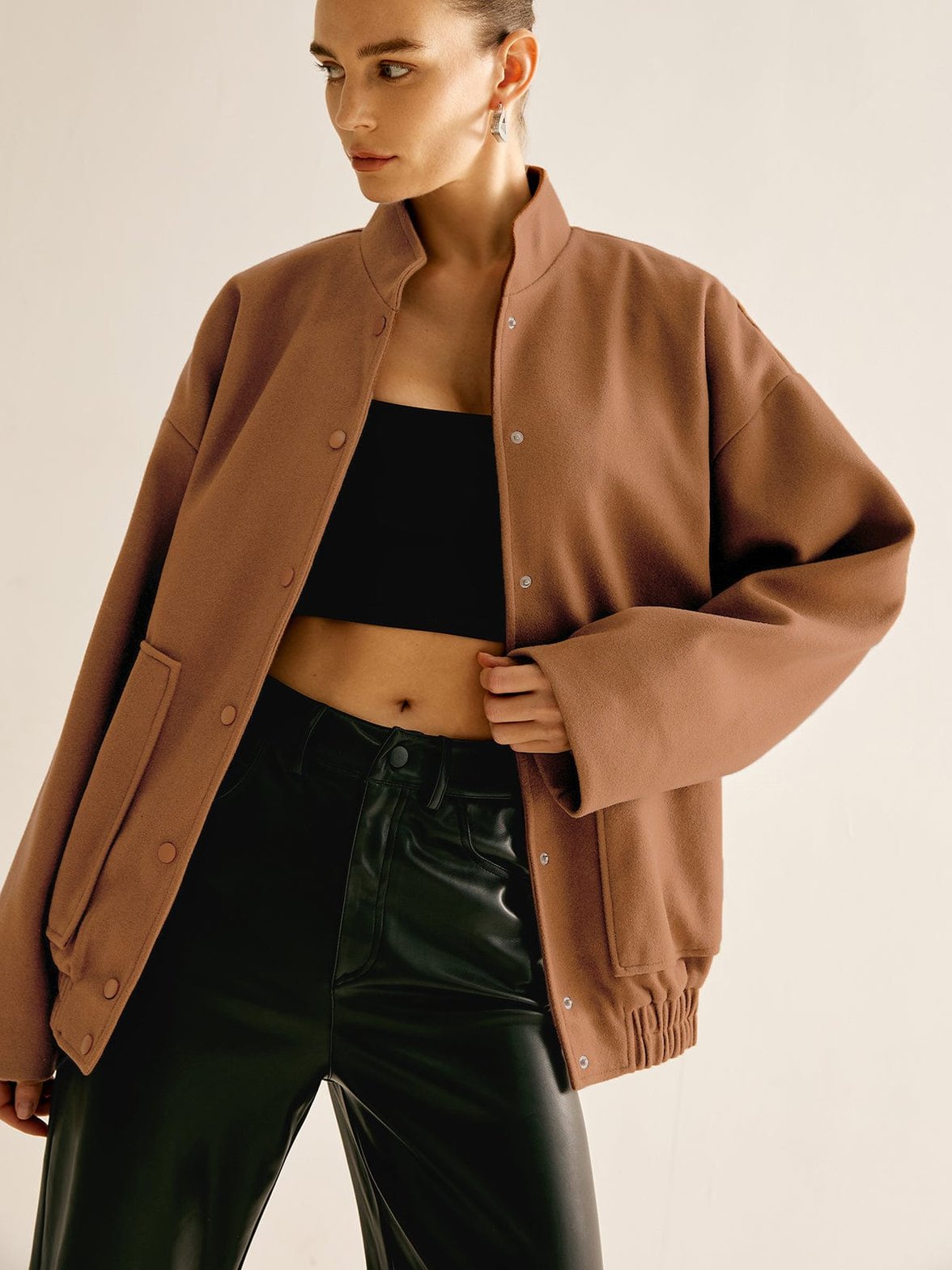 Veste bomber décontractée zen